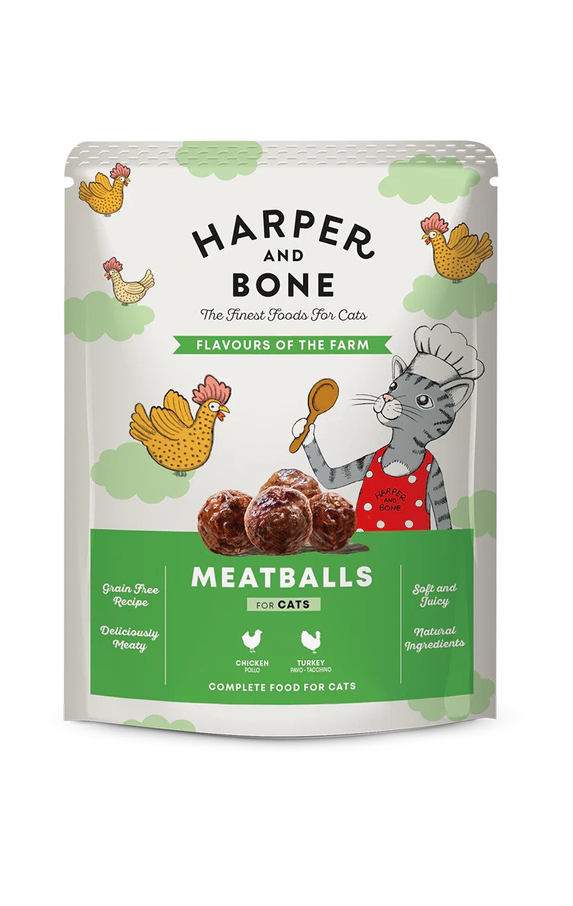 Albóndigas de pollo y pavo para gato - Harper and Bone