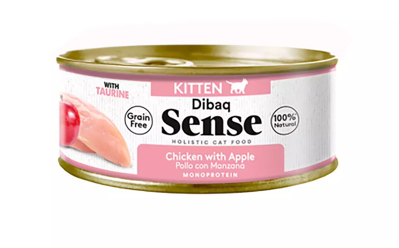 Dibaq Sense para gatitos - Pollo y manzana