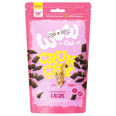 Snack crunchy de salmón  para gatos - Wow