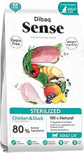 Pienso grain free de pollo y pato para gatos - Dibaq Sense