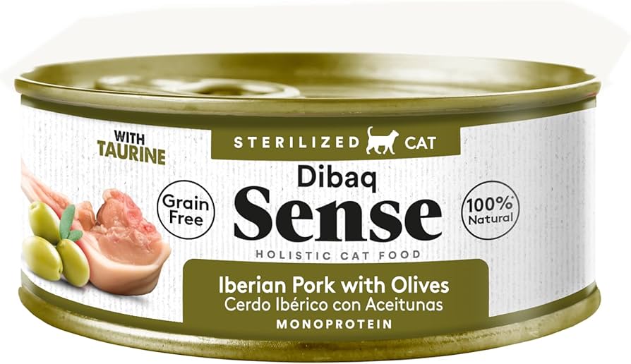 Dibaq Sense para gatos - Cerdo con olivas