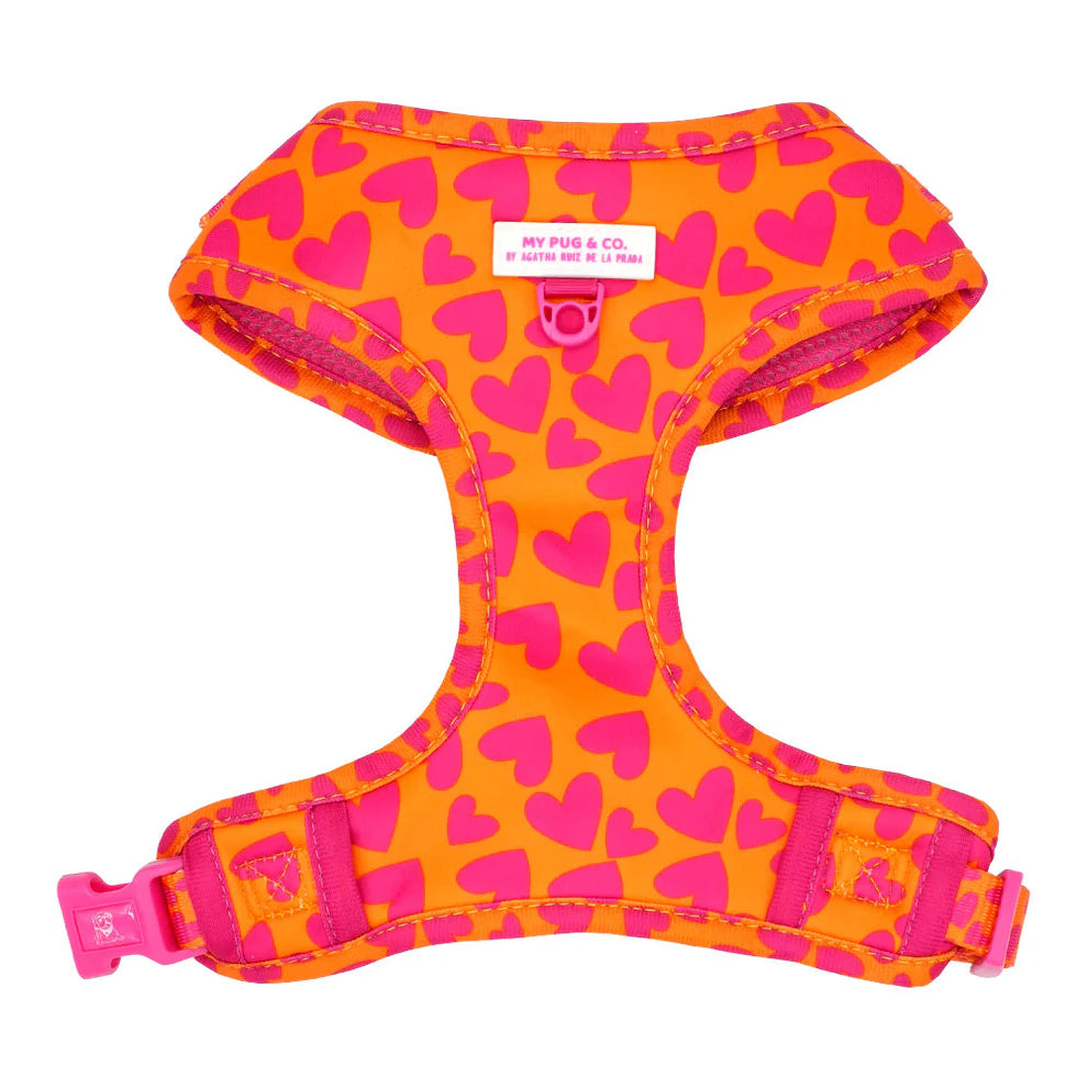 Arnés Ajustable Corazones by Agatha Ruiz de la Prada - My Pug & Co
