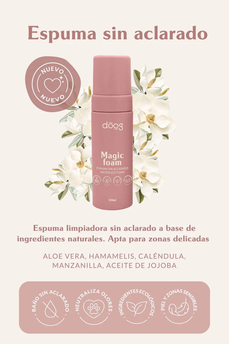 Espuma limpiadora sin aclarado para perros y gatos - The Doog Life
