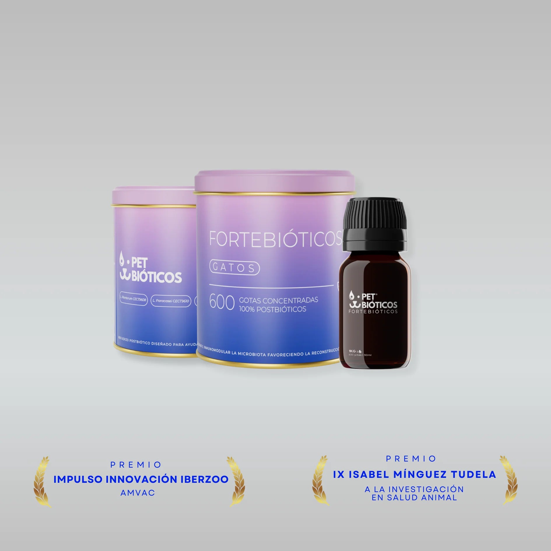 Fortebióticos gato 600 gotas| 30 ml -Petbióticos