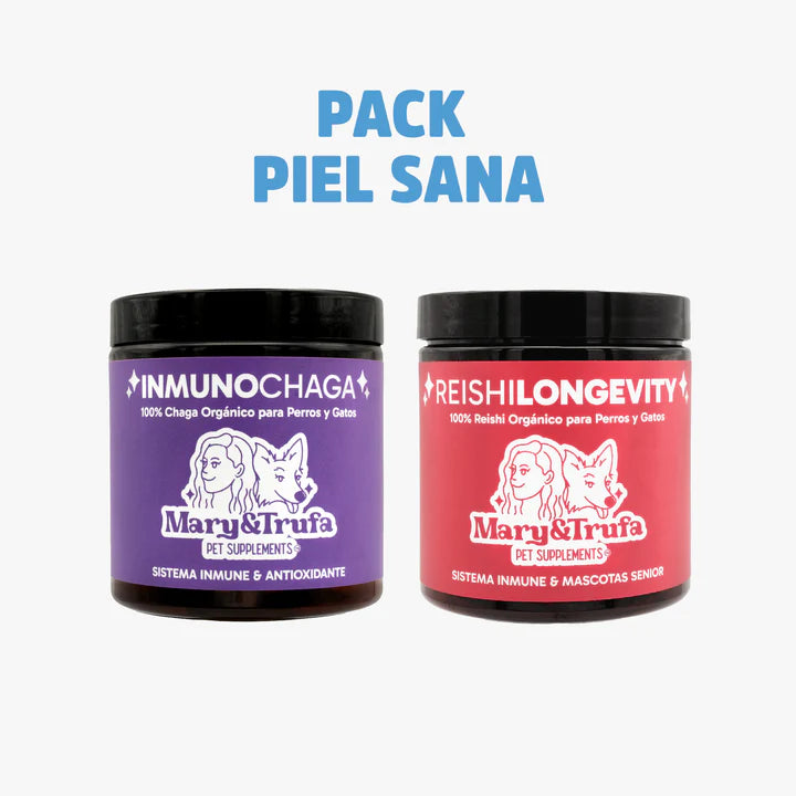 PACK PIEL SANA - INMUNOCHAGA + REISHI LONGEVITY
