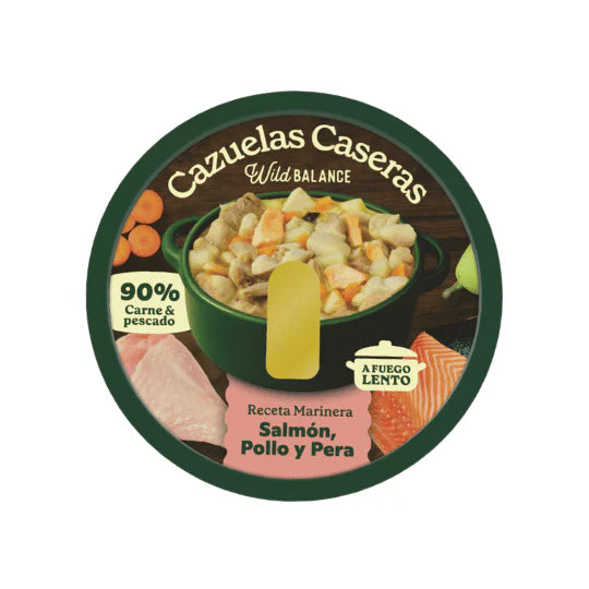 Cazuela casera de salmón, pollo y pera - Wild Balance