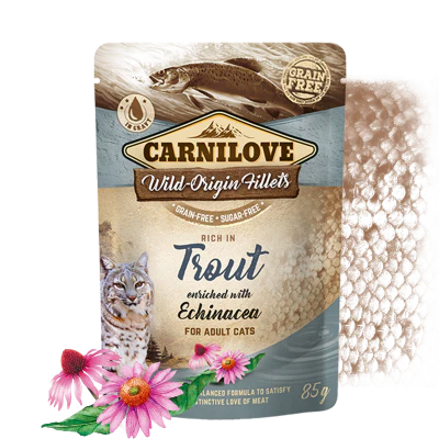 Pouch para gato de trucha y equinacea - Carnilove