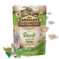 Pouch para gato de pollo , pato y catnip - Carnilove