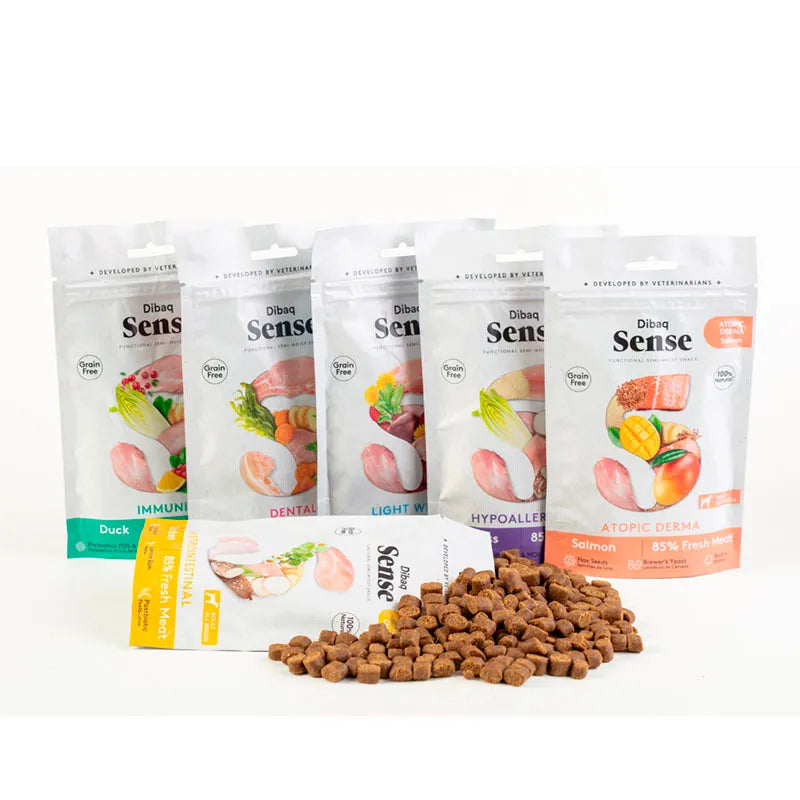 Snacks semi húmedos funcionales para perros - Dibaq Sense