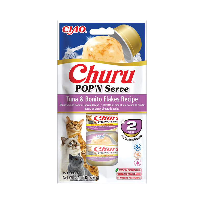 Tarrina Churu Pop de atún y bonito - Inaba