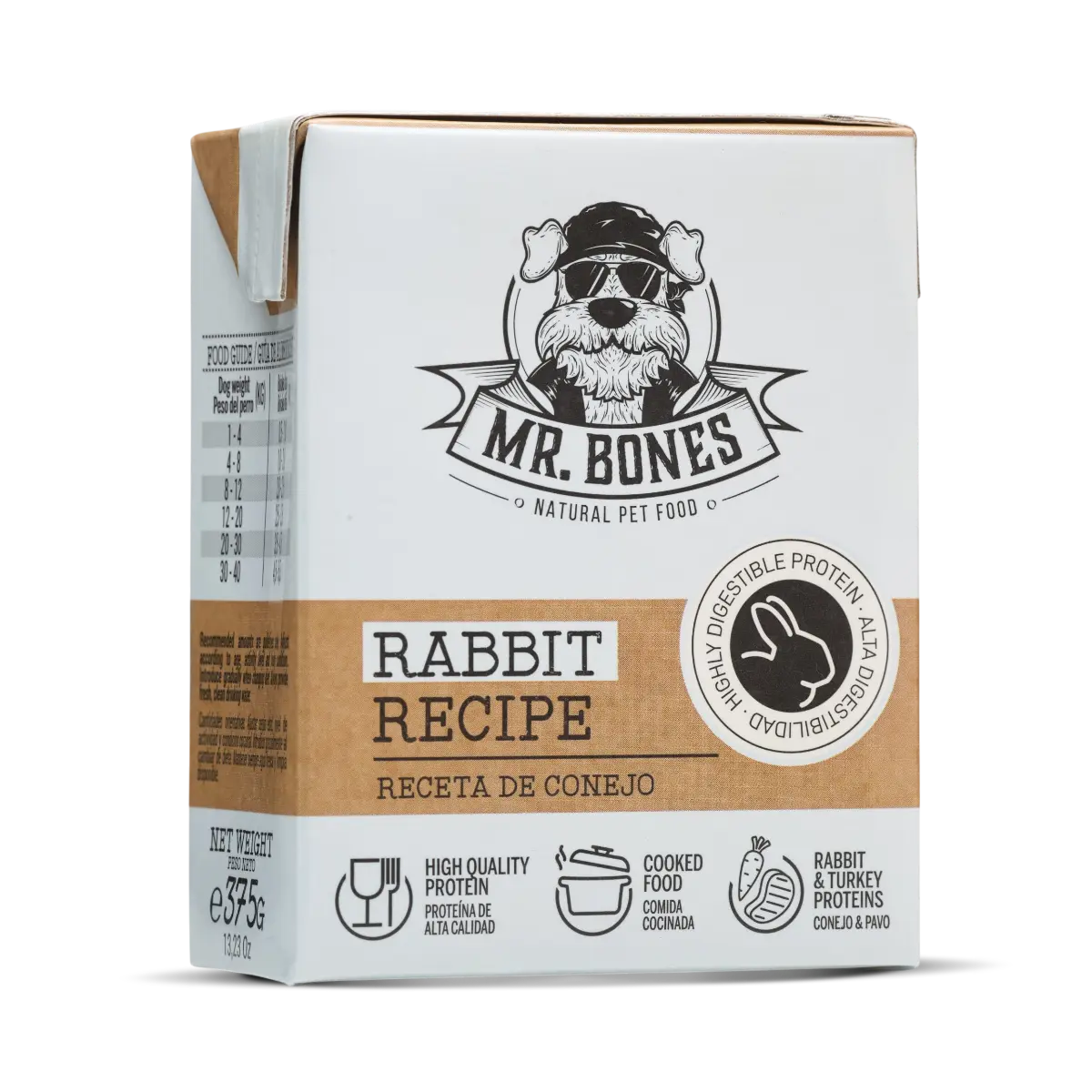 Brick de Conejo con vegetales para perros - Mr Bones