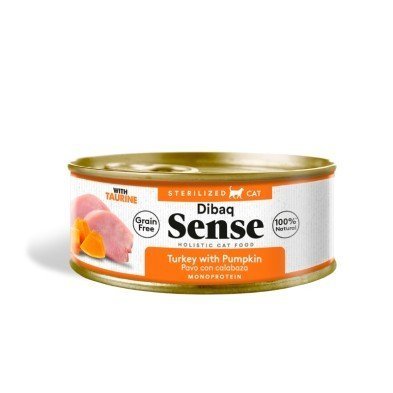 Dibaq Sense para gatos - Pavo y calabaza