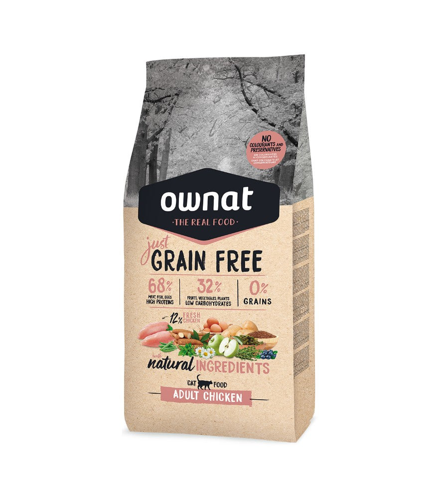 Ownat Grain Free Just para gato - Pollo