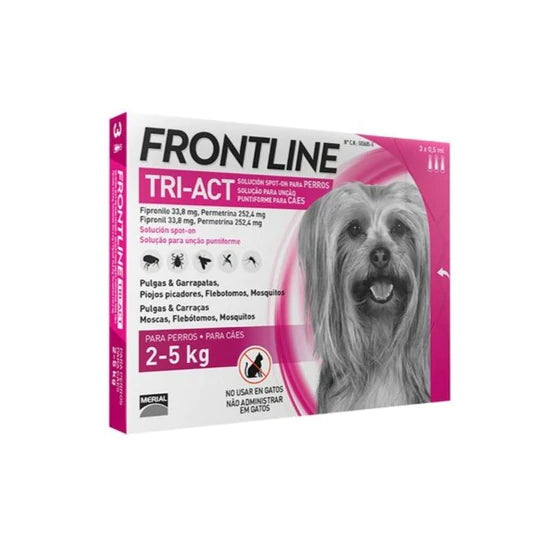 Pipetas antiparasitarias -Frontline Tri - Act