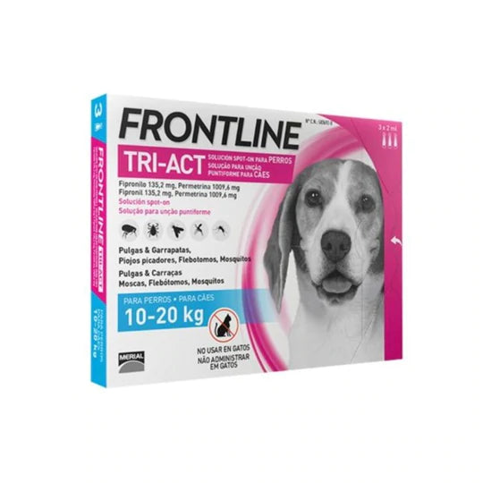 Pipetas antiparasitarias -Frontline Tri - Act
