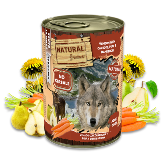 Lata de venado y conejo con zanahorias - Natural Greatness