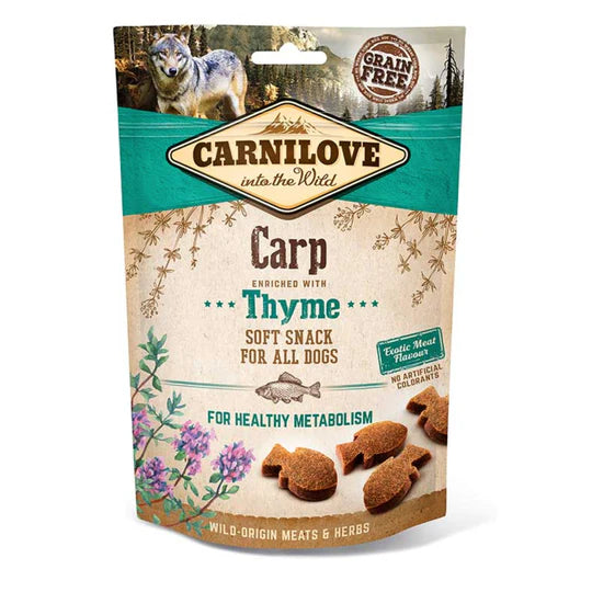 Carnilove - Snacks semihúmedos de carpa y tomillo